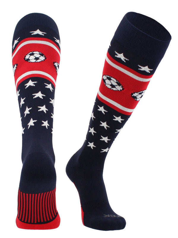 Patriotic USA Soccer Socks