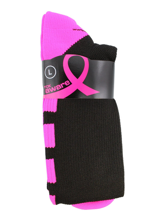 Baseline Breast Cancer Awareness Over the Calf Socks