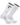 IQ socks White -1 Pair / Large Zip Pocket Crew Socks