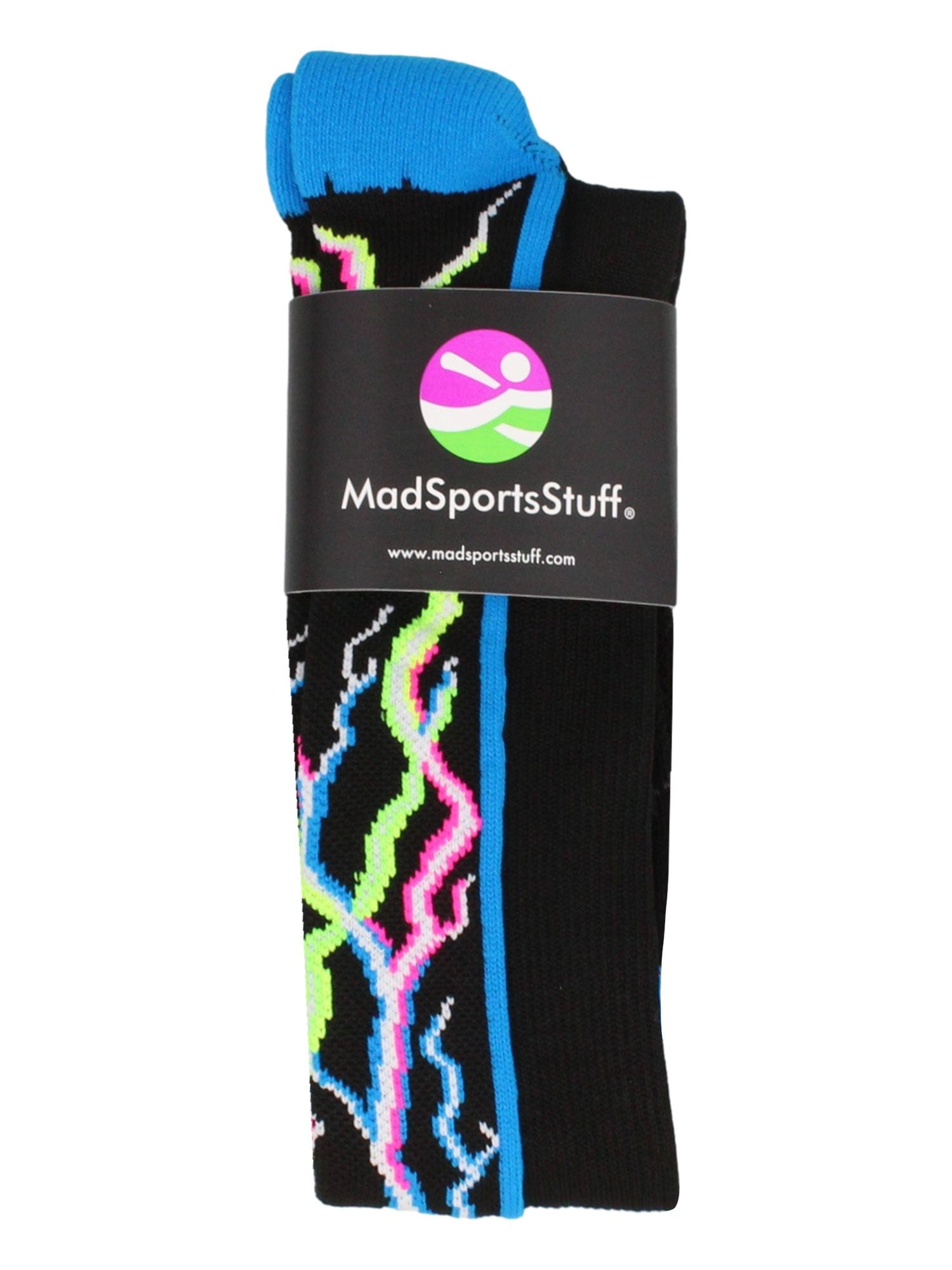Electric Storm Socks Over the Calf Length Lightning Pattern
