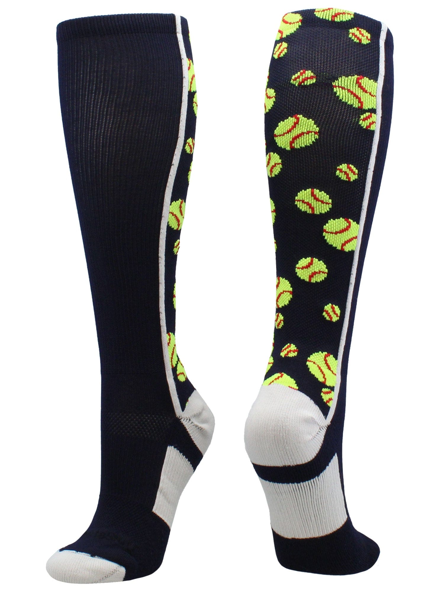 Chaussettes de baseball softball TCK Performance jaune noir blanc Chaussettes de baseball softball TCK Performance jaune noir blanc