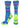MadSportsStuff socks Electric Blue/Neon Green / Large Chevron Girls Lacrosse Socks with Lacrosse Sticks Athletic Crew Socks