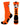 MadSportsStuff socks Neon Orange/Black / Small Soccer Ball Athletic Crew Socks (multiple colors)