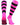 TCK socks Hot Pink/Black / Large Hoop Striped Rugby Socks