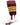 TCK socks Maroon/White/Gold / Small TCK Baseball Stirrup Socks with Stripes Pattern D