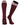 TCK socks Maroon White / Medium Euro Style 3 Stripe Soccer Socks With Fold Down Top