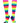 TCK socks Multi-neon / X-Small Krazisox Rainbow Stripes Socks