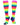 TCK socks Multi-neon / X-Small Krazisox Rainbow Stripes Socks