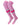 TCK socks Pink/White/Hot Pink / Large Dugout Striped Over the Knee Baseball Socks Pattern E