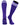 TCK socks Purple White / Large Euro Style 3 Stripe Soccer Socks With Fold Down Top