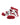 TCK socks Red/Black/White / 2T-4T Arkansas Razorbacks Toddler Socks Low Cut Little Fan