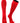 TCK socks Scarlet / Small Youth Size Multisport Tube Socks