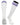 TCK socks White Purple / Medium Euro Style 3 Stripe Soccer Socks With Fold Down Top