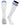TCK socks White Royal / Large Euro Style 3 Stripe Soccer Socks With Fold Down Top