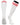 TCK socks White Scarlet / Large Euro Style 3 Stripe Soccer Socks With Fold Down Top