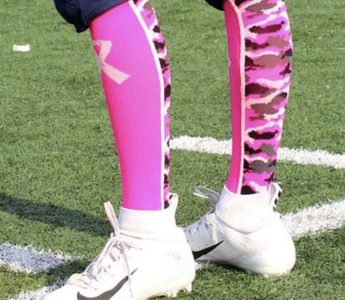 Pink Football Socks Make the Perfect Accessory in October and Year Round