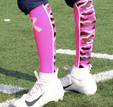 Pink Football Socks Make the Perfect Accessory in October and Year Round