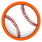 Orange Baseball Socks