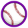 Purple Baseball Socks