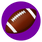 Purple Football Socks