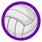 Purple Volleyball Socks