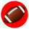 Red Football Socks