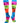 Neon Rainbow Fun Print Socks
