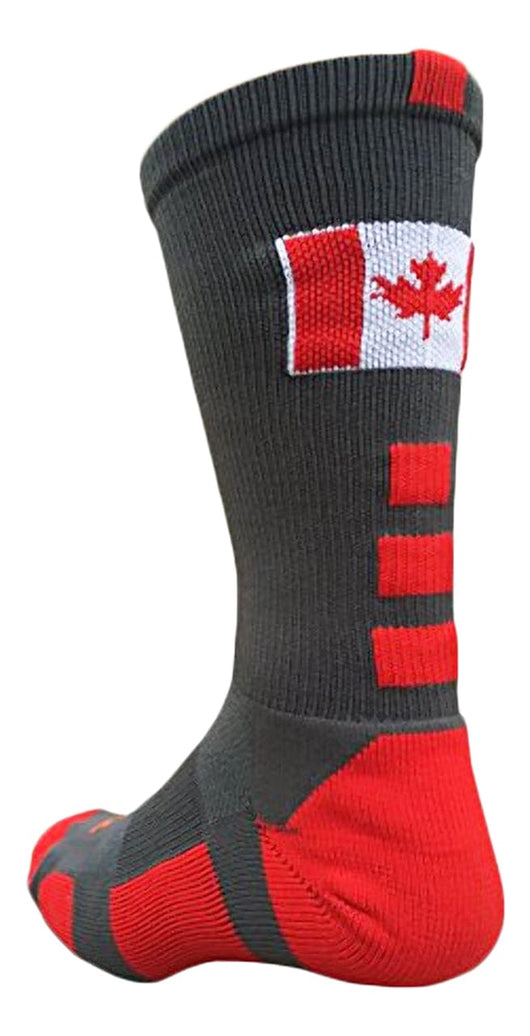 Canada Flag Baseline Crew Socks
