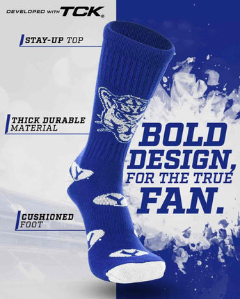 TCK socks BYU Cougars Mayhem Crew Socks (Made in USA)