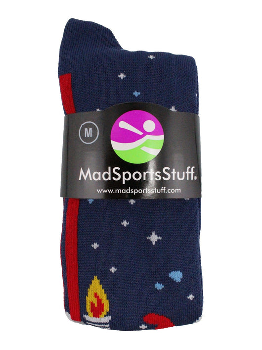 Astronaut in Space Socks Athletic Over the Calf Length