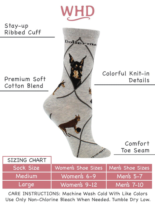 Doberman Pinscher Socks Perfect Dog Lovers Gift
