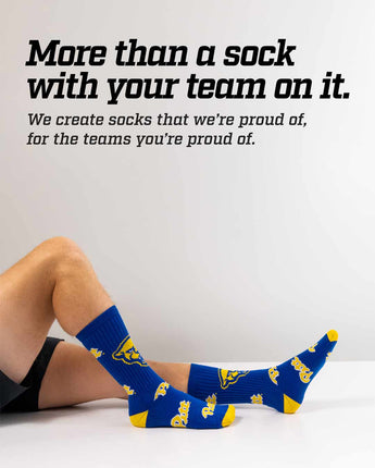 TCK socks Pittsburgh Panthers Mayhem Crew Socks (Made in USA)