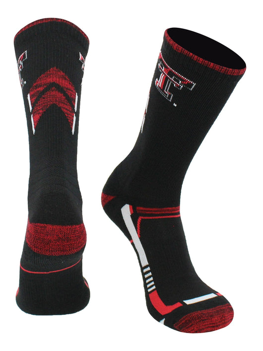 Texas Tech Red Raiders Champion Crew Socks (Black/Scarlet, Large)