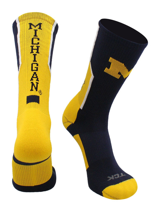 University of Michigan Wolverines Socks Perimeter Crew