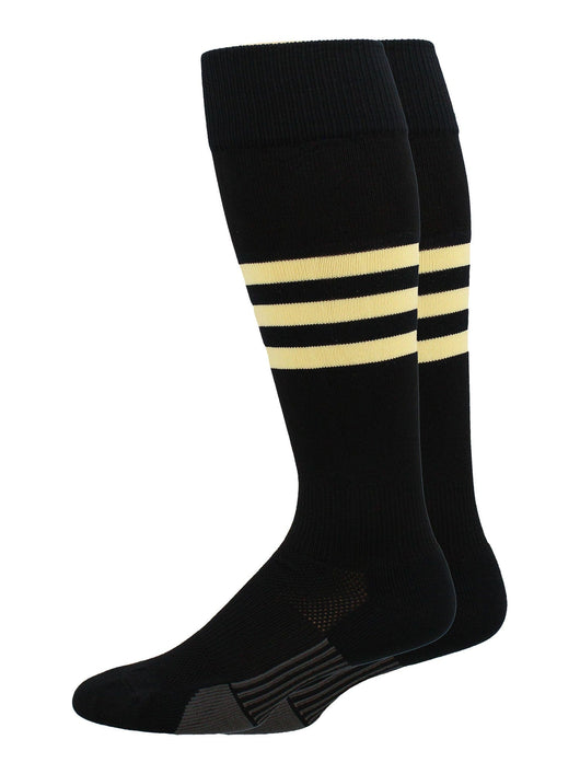 Striped Baseball Socks Over the Calf Dugout Pattern B