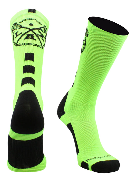 Lacrosse Socks Lacrosse Sticks Crew Socks Multiple Colors – MadSportsStuff