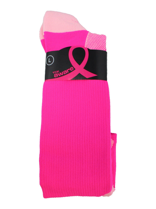 Pink Ribbon Awareness Over the Calf Socks