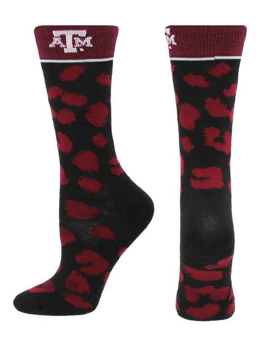 Texas A&M Aggies Womens Savage Socks (Maroon/Black, Medium)