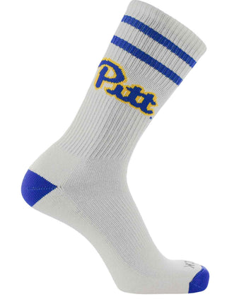 NCAA Vintage College Striped Socks - Pittsburgh Panthers (Large)