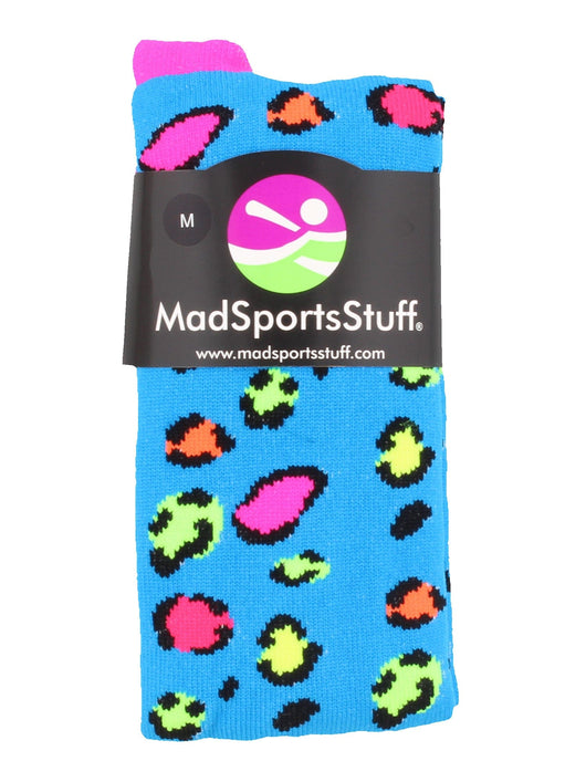 Exotic Leopard Over The Calf Athletic Socks