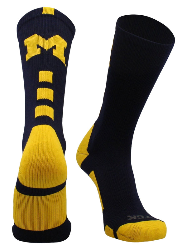 Michigan Wolverines Baseline Crew Socks