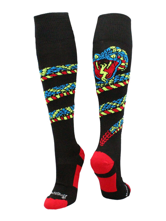 Crazy Snake Over the Calf Athletic Socks
