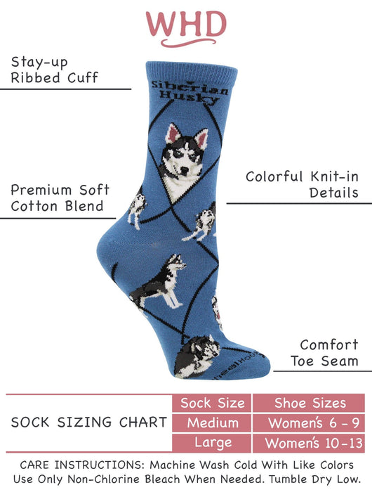 Siberian Husky Socks Perfect Dog Lovers Gift