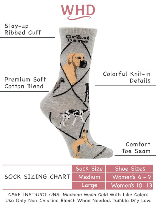 Great Dane Socks Perfect Dog Lovers Gift