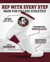 TCK socks TCK Florida State Seminoles Quarter Socks - Made in USA