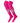 Dugout 3 Stripe Over the Knee Baseball Socks Pattern E (Hot Pink/White/Pink, Large)
