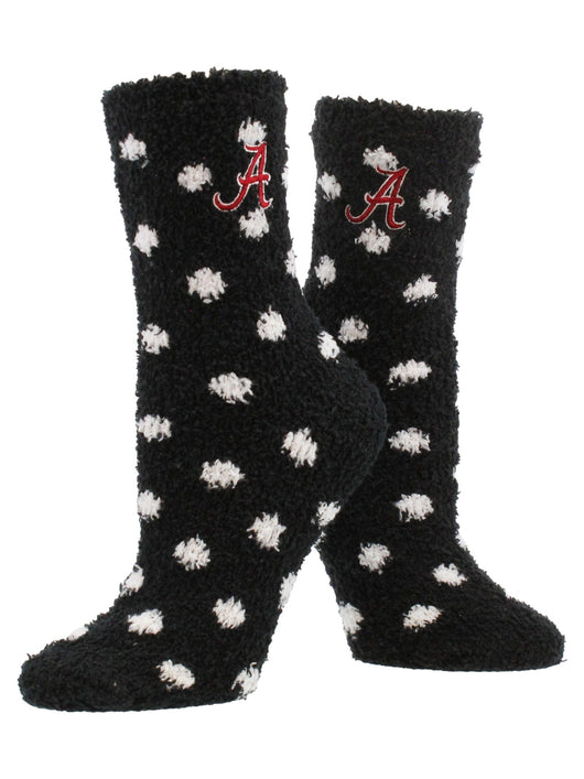 NCAA College Fuzzy Socks For Women & Men, Warm and Cozy Socks Womens Licensed Sock (Alabama Crimson Tide, Medium)