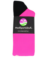 MadSportsStuff socks Pink Ribbon Breast Cancer Awareness Socks with Stripes