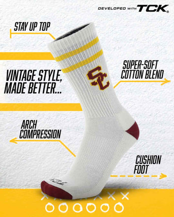 USC Trojans | Vintage | NCAA Mens and Womens Soft Cotton Sock