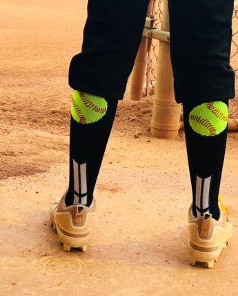 MadSportsStuff socks Softball Logo Over the Calf Socks (multiple colors)